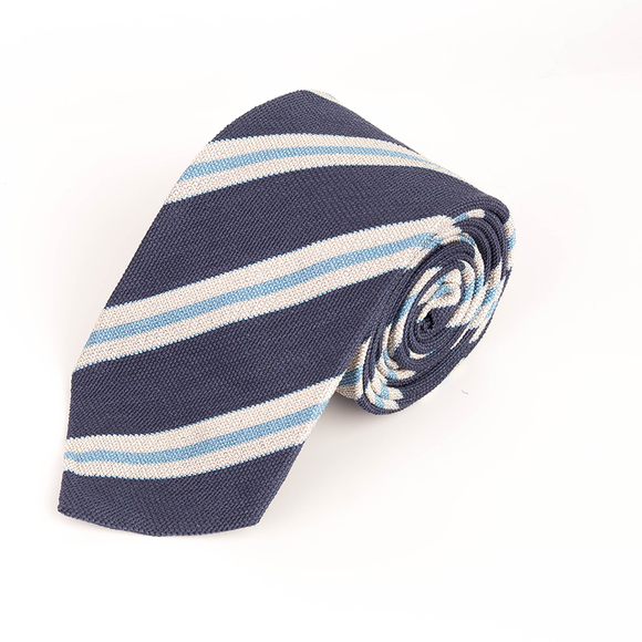 MATTABISCH SKY BLUE STRIPED TIE | MENS - Picture 1 of 4